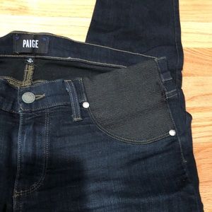 Paige Maternity skinny jeans with elastic side panels (size 31)